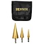 Benson 3-delige stappenboor set - HSS titanium - 4-32 mm - veelzijdig en duurzaam