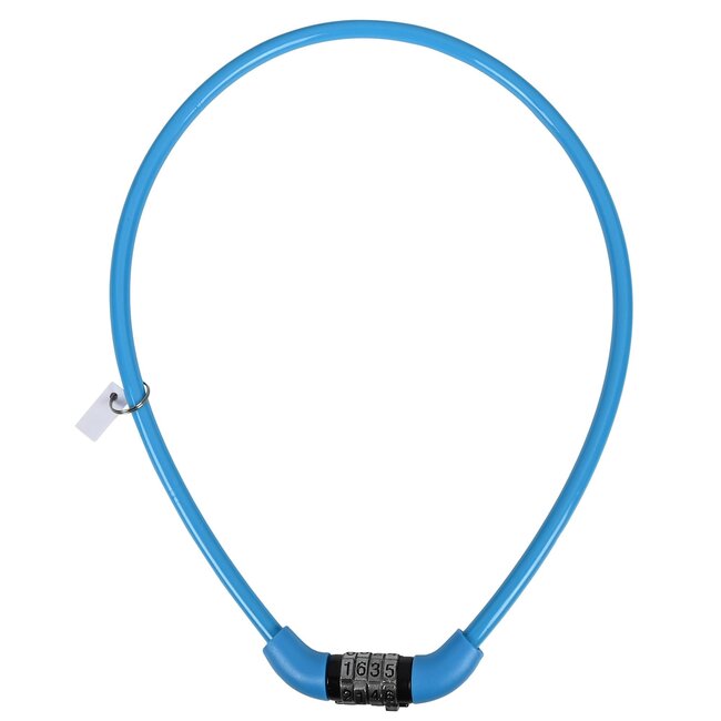 Benson Kabelslot met cijfercode - Ø 8 x 650 mm - Kleurenmix - Sterk en betrouwbaar