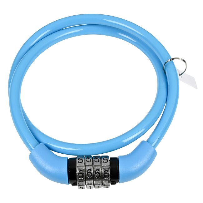 Benson Kabelslot met cijfercode - Ø 8 x 650 mm - Kleurenmix - Sterk en betrouwbaar