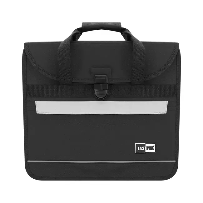 Lastpak Enkele fietstas - gepatenteerde vergrendeling - 17 liter - zwart