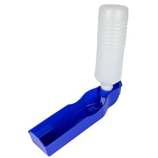 Benson Hondendrinkfles - Lichtgewicht kunststof - 500 ml - Rood/Blauw Benson Hondendrinkfles - Lichtgewicht kunststof - 500 ml - Rood/Blauw