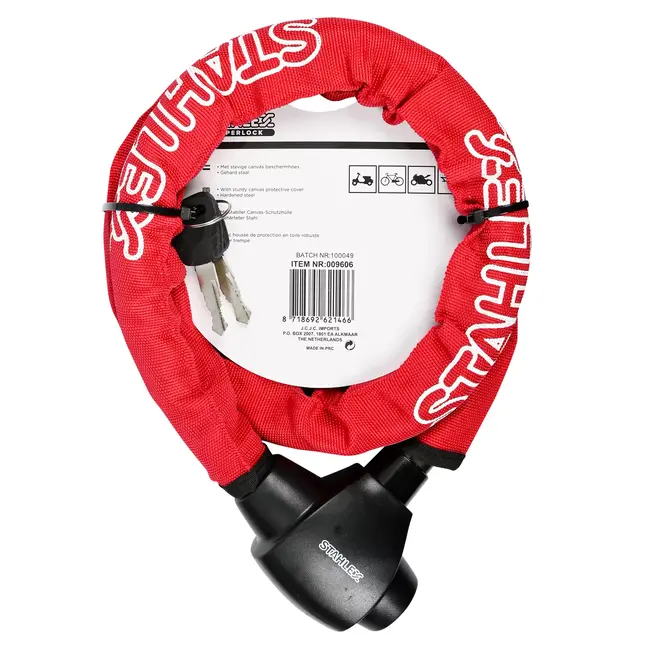 Benson Robuust pantserslot - Ø 22 mm - 1200 mm - hoge beveiliging - kleurenmix