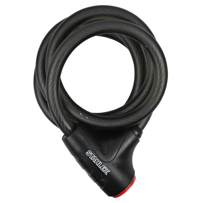 Stahlex Kabelslot - Multifunctioneel - Spatwaterdicht - Slagvast - 1,2 meter - Mat Zwart