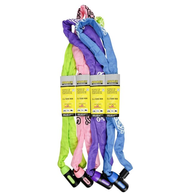 Benson Kettingslot - gehard staal - Ø 5 x 1200 mm - diverse kleuren