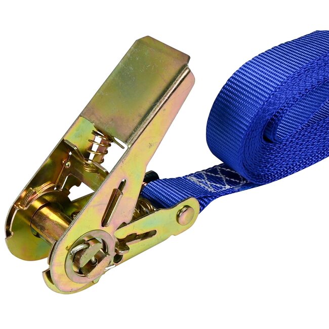 Benson Sterke spanband met ratel - 5 meter - 300 kg - blauw