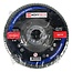 Hofftech Lamellen schuurschijf - K40 - 125 mm - voor metaal - asgat 22 mm - max. 13.300 o/min