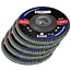 Hofftech Lamellen schuurschijf - K60 - 125 mm - Minder vibraties - Voor staal en RVS