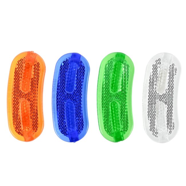 Benson Fietsspaken reflectoren - kleurrijke clips - set van 4 - extra zichtbaarheid