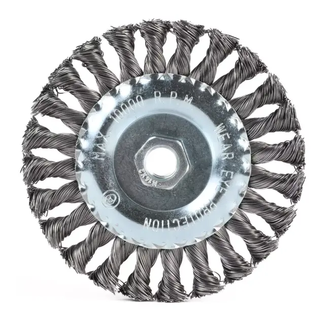 Benson Getordeerde rondborstel staal - M14 aansluiting - 125 mm - ideaal voor lasnaden en scherpe hoeken