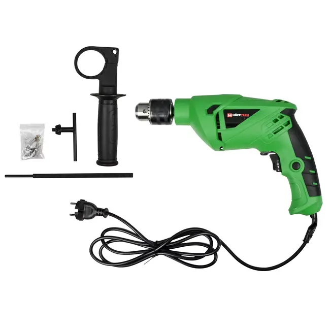 Hofftech Klopboormachine - 500 Watt - Verplaatsbaar handvat - Ergonomisch design - Groen