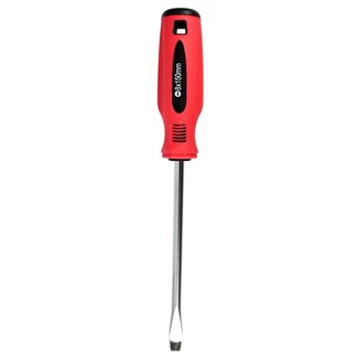 Benson Schroevendraaier plat - ergonomische grip - gehard staal - 8 x 150 mm - oranje/zwart