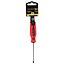 Benson Platte schroevendraaier - uitstekende grip - 3 x 75 mm - rood/zwart