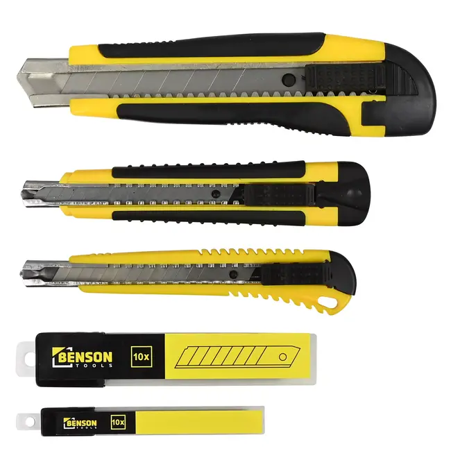 Benson Afbreekmessenset - Inclusief reserve mesjes - 26-delig - 9 en 18 mm