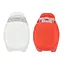 Benson LED fietslamp set - silicone - waterdicht - 3 standen - 2 delig - rood/wit