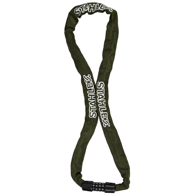 Stahlex Sterk cijferslot - canvas beschermhoes - gehard staal - 100 cm - kleurenmix