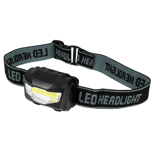 Hofftech Kantelbare hoofdlamp - Ultra helder COB LED - 3 Watt - Flexibele hoofdband - 150 lumen