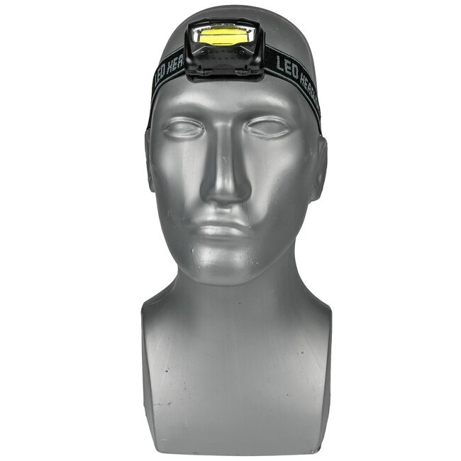 Hofftech Kantelbare hoofdlamp - Ultra helder COB LED - 3 Watt - Flexibele hoofdband - 150 lumen