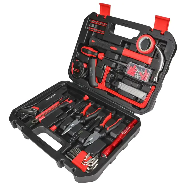 Hofftech Complete gereedschapset in handige koffer - 108 delig - overzichtelijk en draagbaar