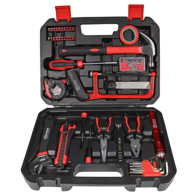 Hofftech Complete gereedschapset in handige koffer - 108 delig - overzichtelijk en draagbaar