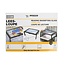 Benson Vergrootglas met LED-verlichting - A4-formaat - 4 LED-lampen - 3x vergroting - Zwart