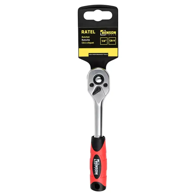 Benson Ratel - 72 Tanden - Quick Release - Softgrip - 140 mm - Chroom Vanadium