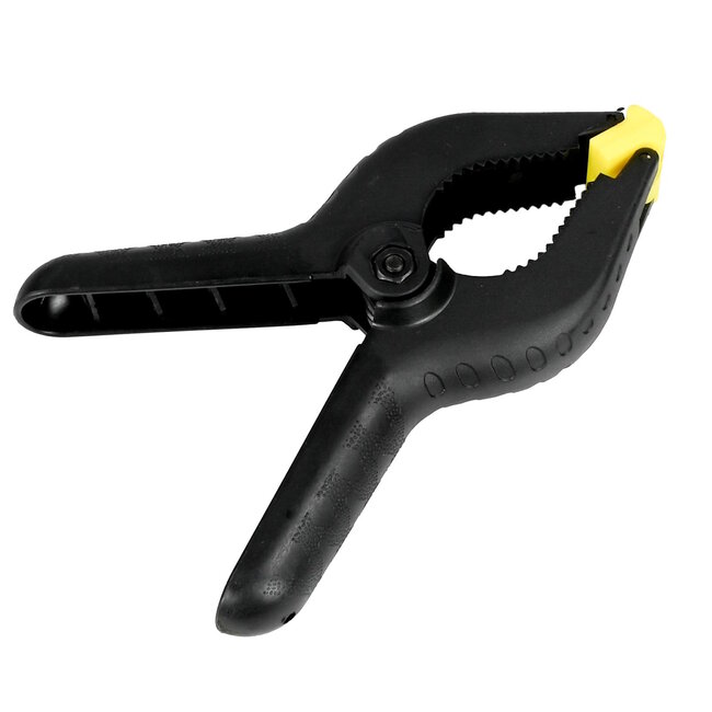 Benson Stevige marktklem - 150 mm - PVC - zwart - scharnierende kaken