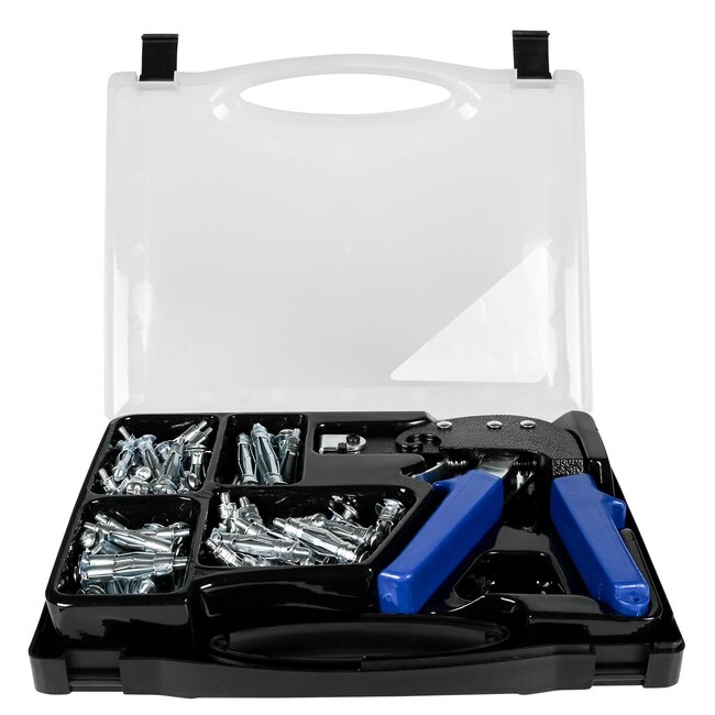 Hofftech Complete hollewand ankerset - 72-delig - inclusief tang en opbergkoffer