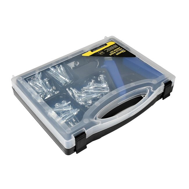 Hofftech Complete hollewand ankerset - 72-delig - inclusief tang en opbergkoffer