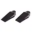 Benson Rubberen deurstopper - wigmodel - RVS beugel - set van 2 - 3 cm hoog