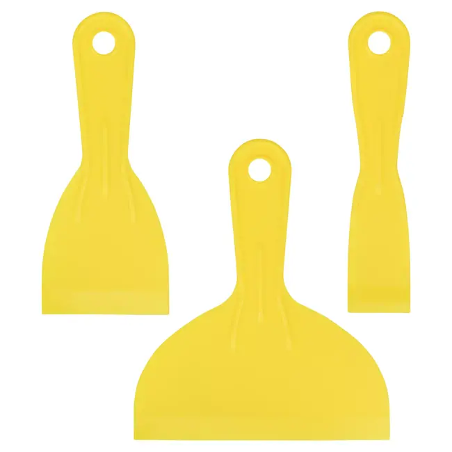 Benson Plamuurmessen set - Kunststof - 3 maten - Lichtgewicht - Duurzaam - 3-delig