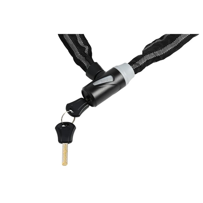 Stahlex Kettingslot - Gehard Staal - SuperSafe Cilinder - 120 cm - Zwart