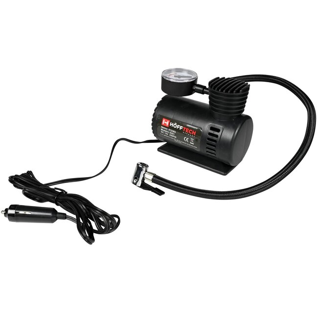 Hofftech Compacte luchtcompressor - 12V - 250 PSI - 17 Bar - met accessoires