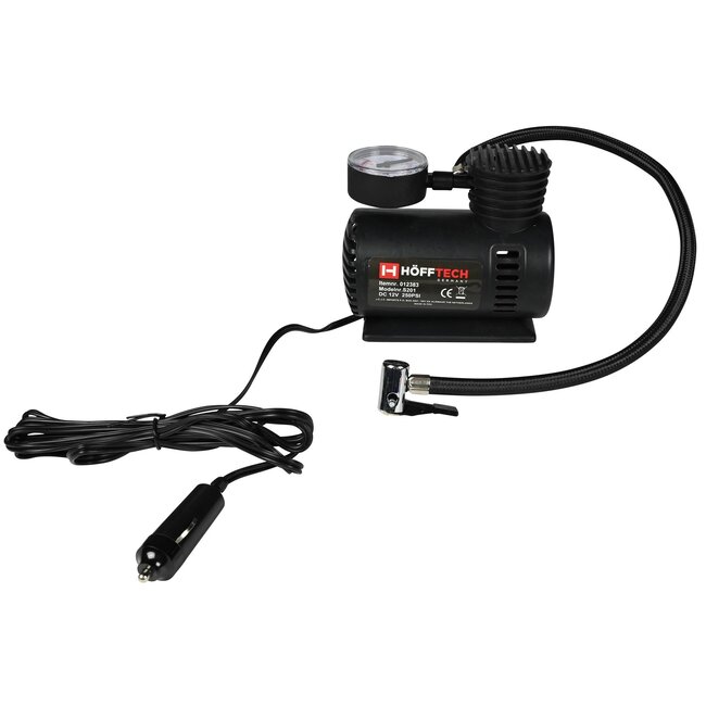 Hofftech Compacte luchtcompressor - 12V - 250 PSI - 17 Bar - met accessoires