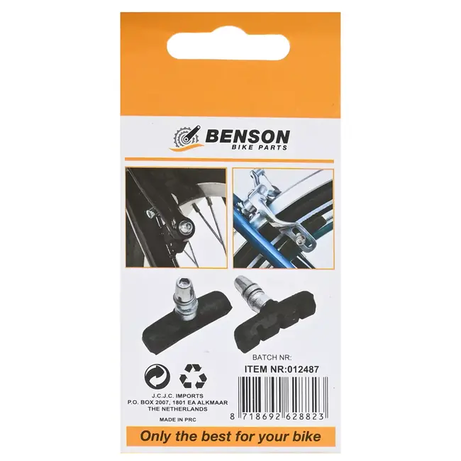Benson Fietsremblokken - V-rem - 55 mm - Set van 2