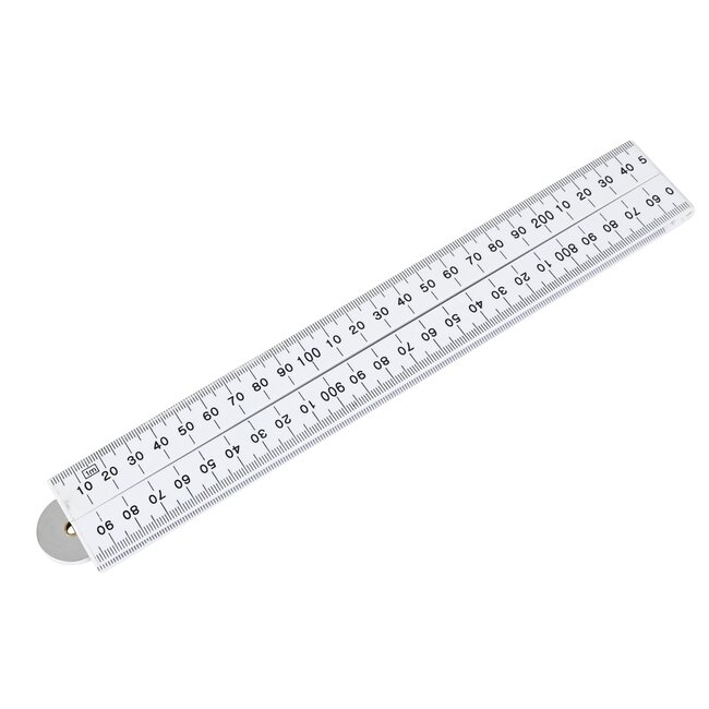 Benson Inklapbare duimstok - 1 meter - 4-delig - metrische schaal - plastic