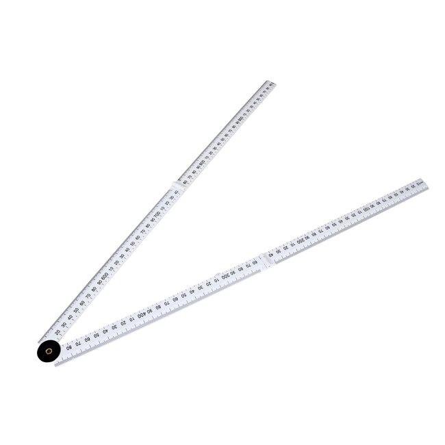 Benson Inklapbare duimstok - 1 meter - 4-delig - metrische schaal - plastic