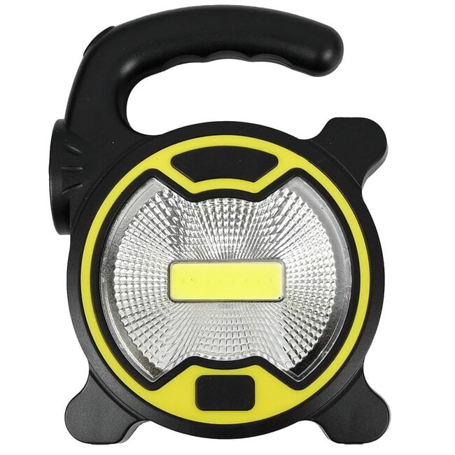 Hofftech Draagbare COB-werklamp en LED-zaklamp - 1W + 0.5W - 100 x 38 x 132 mm