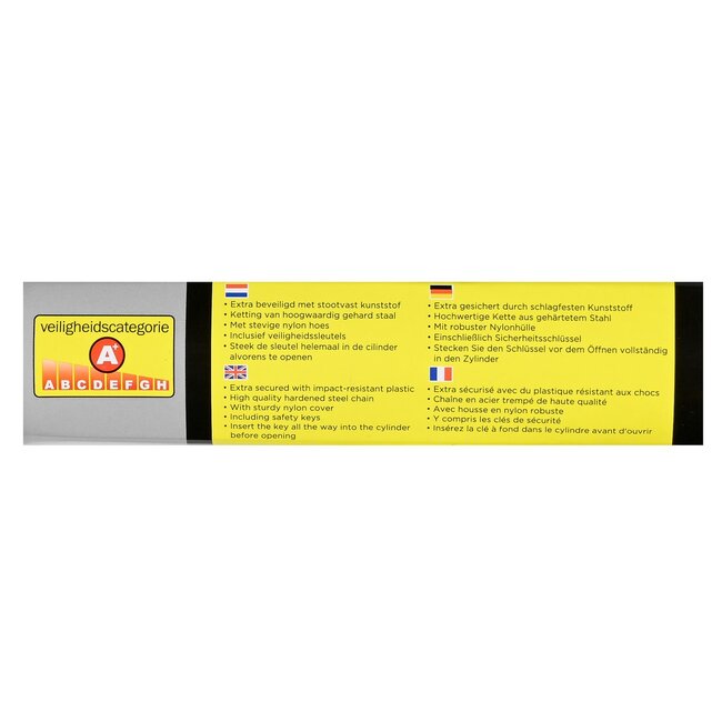 Stahlex Kettingslot - Art Keurmerk - Zwart - 8.3 x 900 mm - Krasvrij