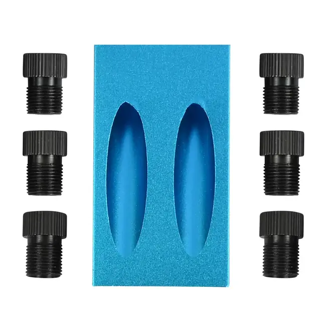 Benson Boormal 15 graden - 7-delige aluminium set voor nauwkeurige houtverbindingen