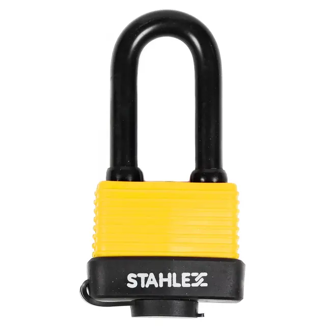 Stahlex Waterbestendig hangslot - 50 mm - Beschermkapje - Kunststof bekleding - Gehard staal