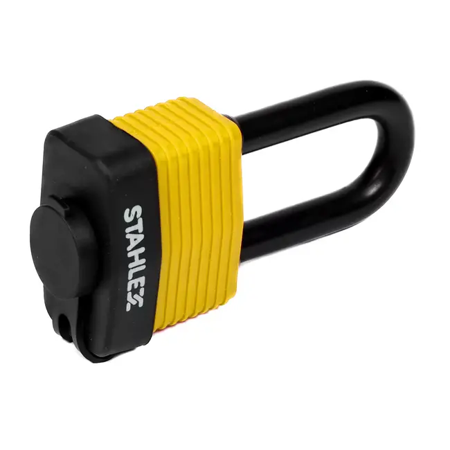 Stahlex Waterbestendig hangslot - 50 mm - Beschermkapje - Kunststof bekleding - Gehard staal