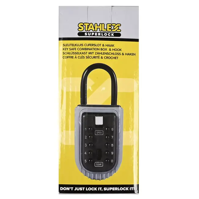 Stahlex Stalen sleutelkluis - cijferslot - weerbestendig - 155 x 63 x 46 mm