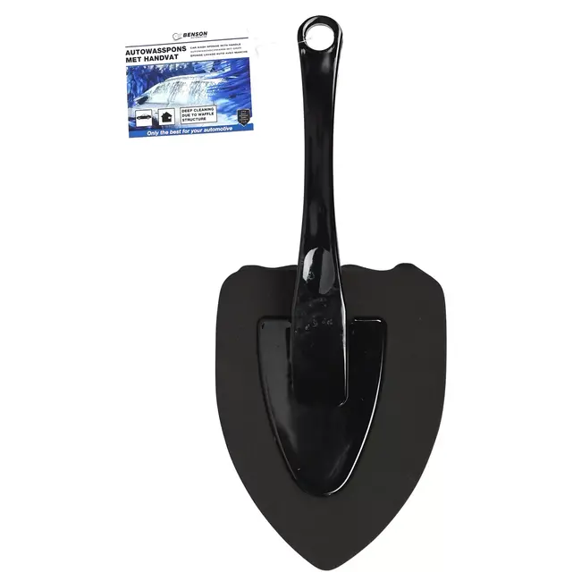 Benson Autospons met handvat - diepe honingraatstructuur - 10 x 15 cm - efficiënt reinigen