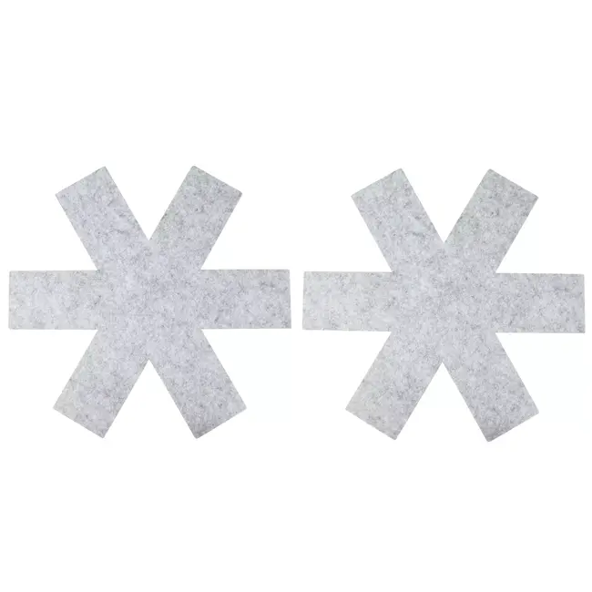 Benson Vilten panbeschermers - set van 2 - 38 cm - voorkomt krassen en beschadigingen