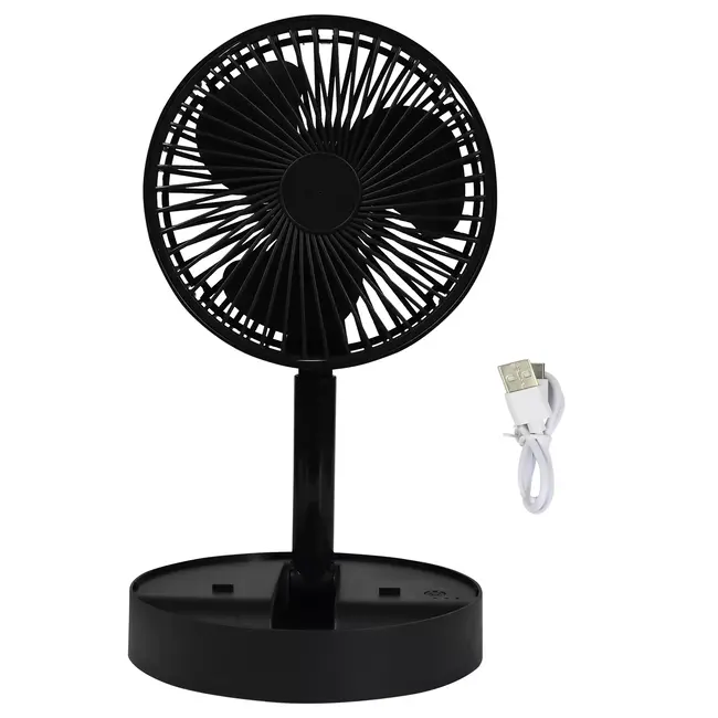 Benson Compacte USB Ventilator - 3 Windsnelheden - Draagbaar en Oplaadbaar