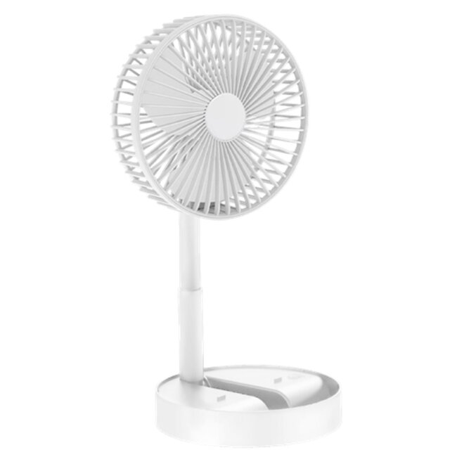 Benson Compacte USB Ventilator - 3 Windsnelheden - Draagbaar en Oplaadbaar - Wit