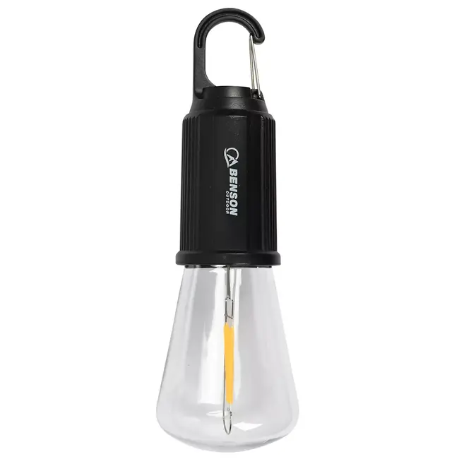 Benson Oplaadbare campinglamp met karabijnhaak - 100 lumen - LED - lichtgewicht - Type-C USB