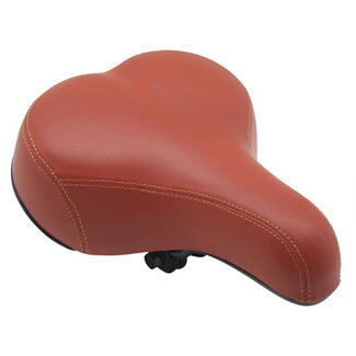 Benson Comfortabel fietszadel - Gel vulling - Lichtbruin - 250 x 200 mm
