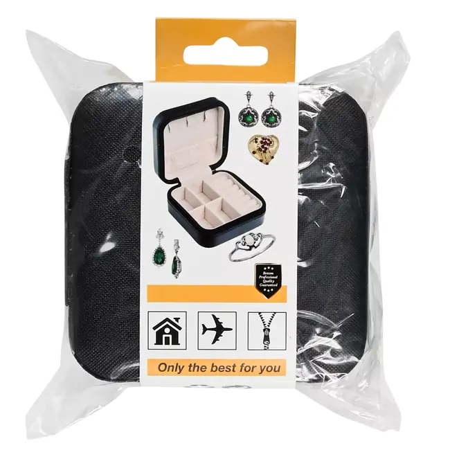 Benson Sieradendoos Reis - Compact - Zwart - Voor Ringen en Oorbellen