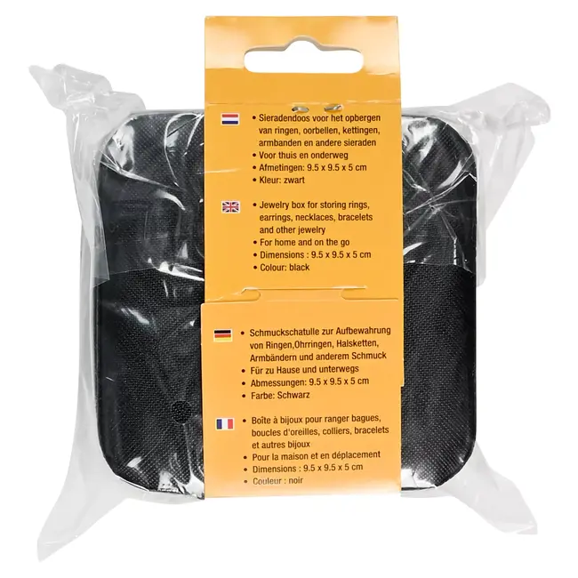 Benson Sieradendoos Reis - Compact - Zwart - Voor Ringen en Oorbellen